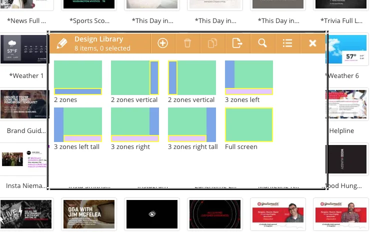 MVision content zone management feature