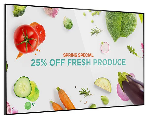 DS Digital signage display in retail environment