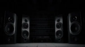 Professional speakers for a commercial business sound system